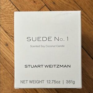 Stuart Weitzman Suede No. 1 Scented Soy Coconut Candle 12.75 oz